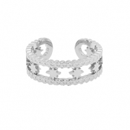 Stainless steel rings star Silver