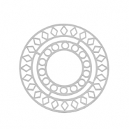 Stainless steel charms bohemian 30mm Silver