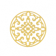 Stainless steel charms bohemian 28mm Gold