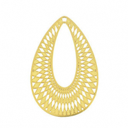 Stainless steel charms bohemian drop Gold