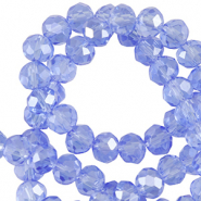 Top faceted beads 3x2mm disc Dodger Blue