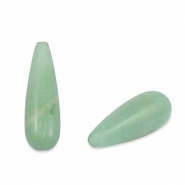 Natural stone beads Aventurine Quartz drop Green
