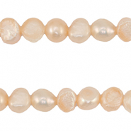 BQ Freshwater pearls round 7-9mm Peach Rose