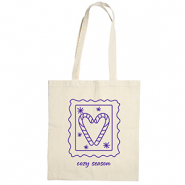 Cotton bags "Cozy season" Ecru Beige