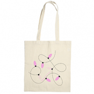 Cotton bags "Light up your world" Ecru Beige