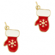 Brass TQ metal charms glove Gold