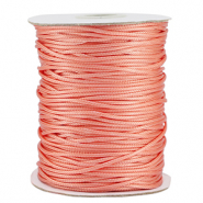 Macram&eacute; bead cord braided 1.5mm Coral Orange