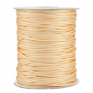 Macram&eacute; bead cord braided 1.5mm Vanilla Yellow