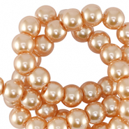 Glass pearls 8mm Peach pink