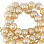 Glass pearls 8mm Cream