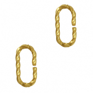 Stainless steel findings jump ring Gold