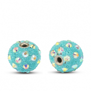 Bohemian beads Turquoise-strass