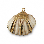 Shell pendants specials Scallop White-Gold