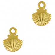 Stainless steel charms shell Gold