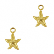 Stainless steel charms starfish Gold