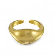 Stainless steel rings drop Gold