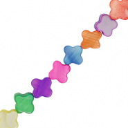 Shell beads clover Multicolour