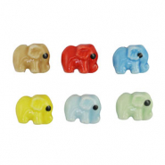 Beads Ceramic elephant Multicolour