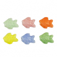Beads Ceramic fish Multicolour