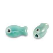Ceramic beads fish Turquoise
