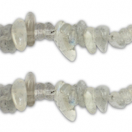 Chipstone beads Transparent Grey