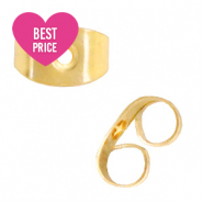 Stainless steel findings earring backs Gold