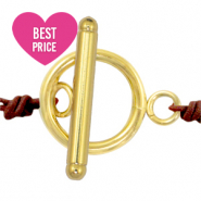 Stainless steel findings toggle clasp Gold