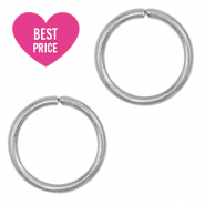 Stainless steel findings jump ring 10mm Silver