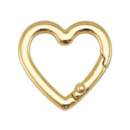 Jewellery findings key chain heart Gold