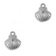 Stainless steel charms shell Silver