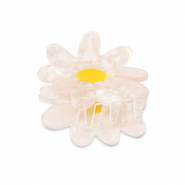 Hair accessories hair claw flower Light Pink