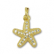Brass TQ metal charms starfish Gold