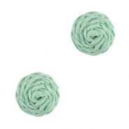 Raffia pendants 12mm Mint Green