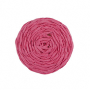 Raffia pendants 25mm Fuchsia