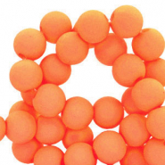 6 mm acrylic beads Orange