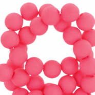 4 mm acrylic beads Neon Pink