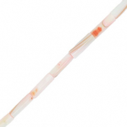 Shell beads tube Light Pink