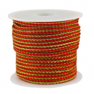 Trendy cord braided 2.3mm Red-Gold