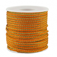 Trendy cord braided 2.3mm Orange-Gold