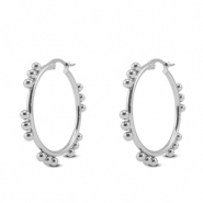 Stainless steel earrings creole Silver