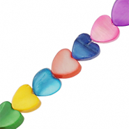 Shell beads heart Multicolour