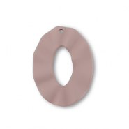 Acrylic charms oval Taupe Brown