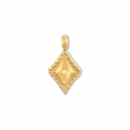 Stainless steel charms rhombus Gold