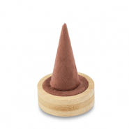 Jewellery display for rings Natural-Copper Brown