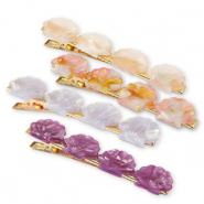 Hair Accessories hairclips mix shell Purple-Pink