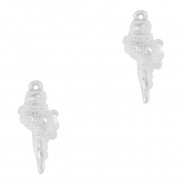 Stainless steel charms shell Silver