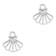 Stainless steel charms shell Silver