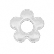 Stainless steel charms/connector flower Silver