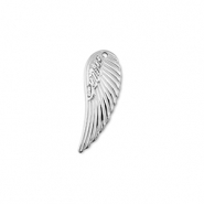 Stainless steel charms wing Silver