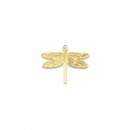 Stainless steel charms dragonfly Gold